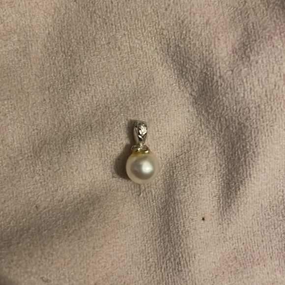 Pearl with setting for a necklace - very good condition - Picture 4 of 4